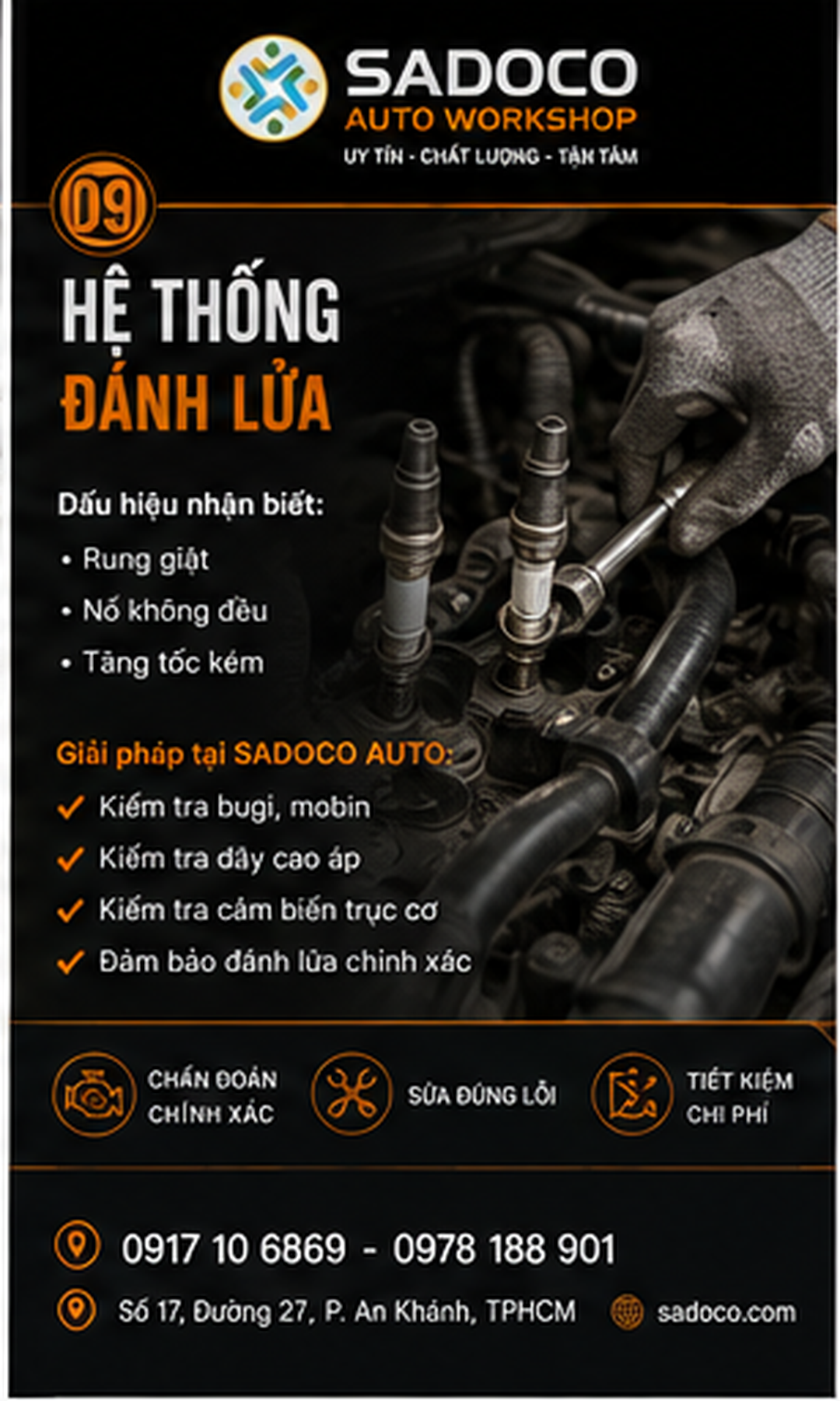 Kiểm tra và chẩn đoán tại SaDoCo Auto Workshop