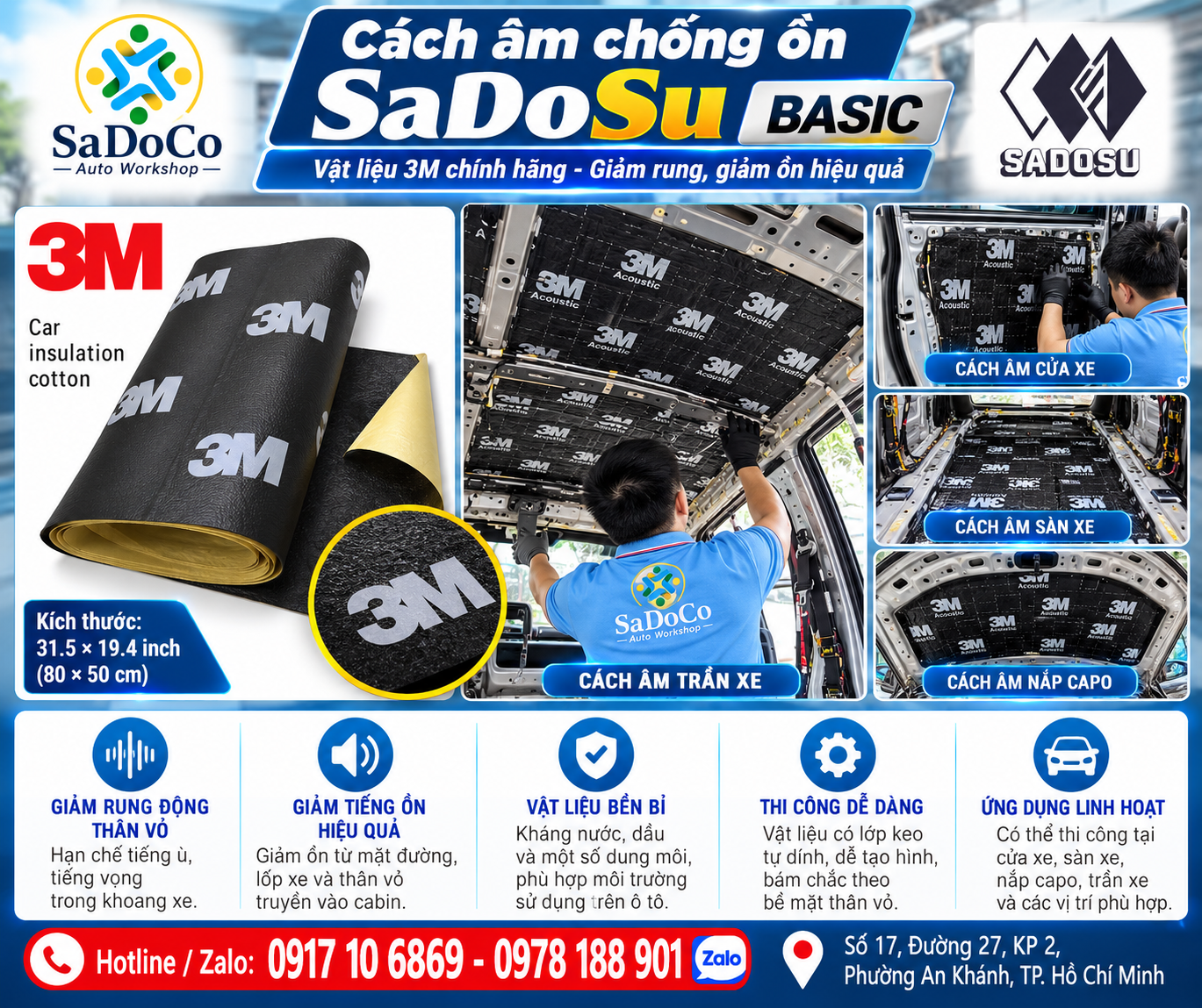 Hướng dẫn giải pháp cách âm chống ồn SaDoSu